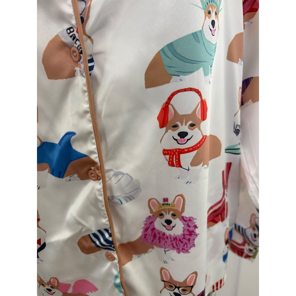Sheshow Corgi Print Pajama Set-M - Picture 3 of 12